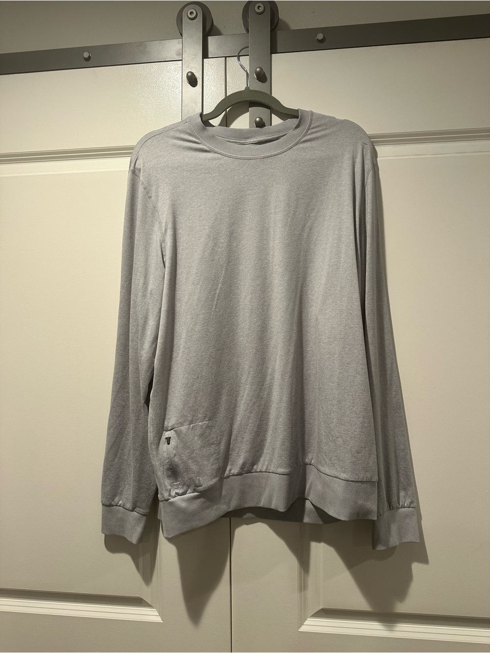 Vuori Light Gray Ponto Performance Crew